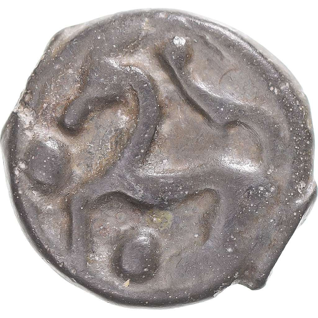 Coin, Senones, potin à la tête d’indien, Before 52 BC, Sens, AU(50-53)