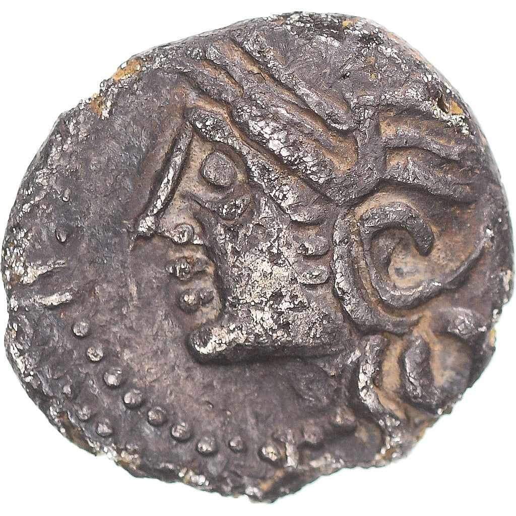 Moneta, Lingones, Denier KALETEDOY, ca. 80-50 BC, Langres, Fourrée, BB+