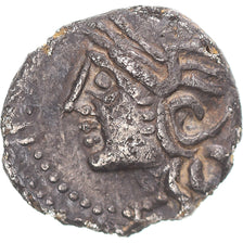 Moneta, Lingones, Denier KALETEDOY, ca. 80-50 BC, Langres, Fourrée, BB+