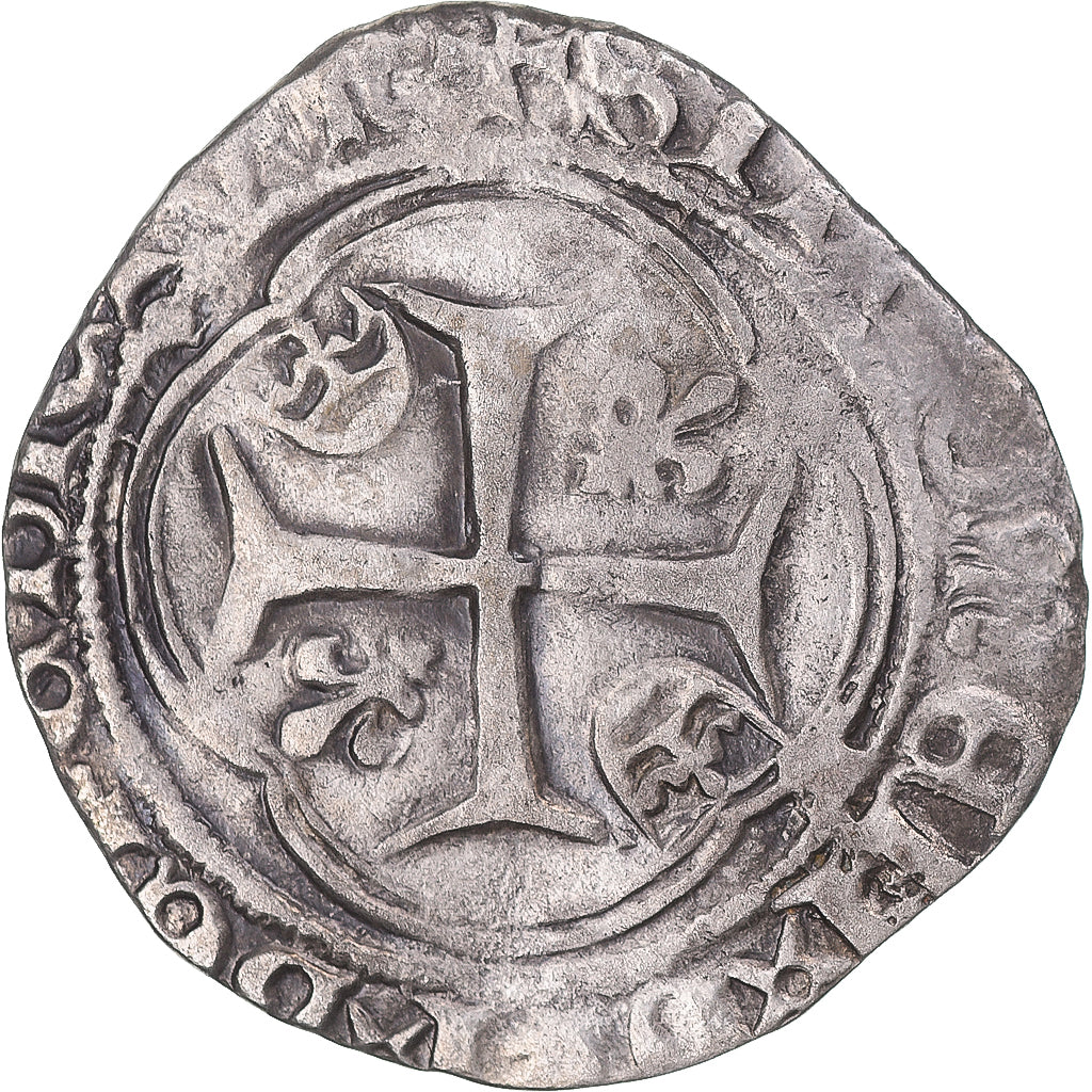 Coin, France, Louis XI, Blanc à la couronne, 1461-1483, Châlons-en-Champagne