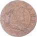 Coin, France, Louis XIII, Double Tournois, 1633, Tours, AU(50-53), Copper