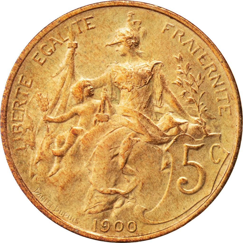 IIIème République, 5 Centimes Daniel-Dupuis, 1900, Paris, Gadoury 165