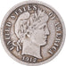 Coin, United States, Barber Dime, Dime, 1912, U.S. Mint, San Francisco