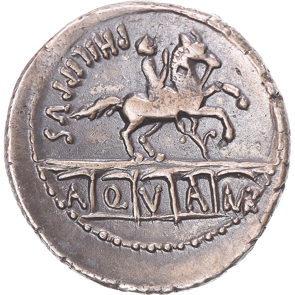 Coin, Marcia, Denarius, 56 BC, Rome, EF(40-45), Silver, RIC:382