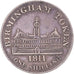 Reino Unido, shilling token, Birmingham, 1811, MBC, Plata