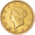 Moneta, USA, Liberty Head - Type 1, Dollar, 1851, U.S. Mint, Philadelphia