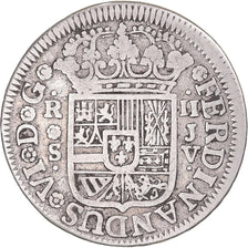 Coin, Spain, Ferdinand VI, 2 Reales, 1758, Seville, VF(30-35), Silver, KM:386.2