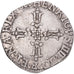 Moeda, França, Henri IV, 1/4 Ecu, 1606, La Rochelle, EF(40-45), Prata