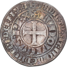 Moneta, Francja, Louis IX, Gros Tournois, 1245-1270, VF(30-35), Srebro