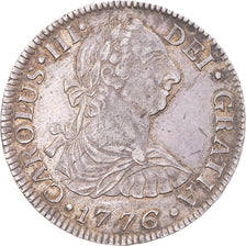 Coin, Mexico, Charles III, 2 Reales, 1776, Mexico City, AU(50-53), Silver