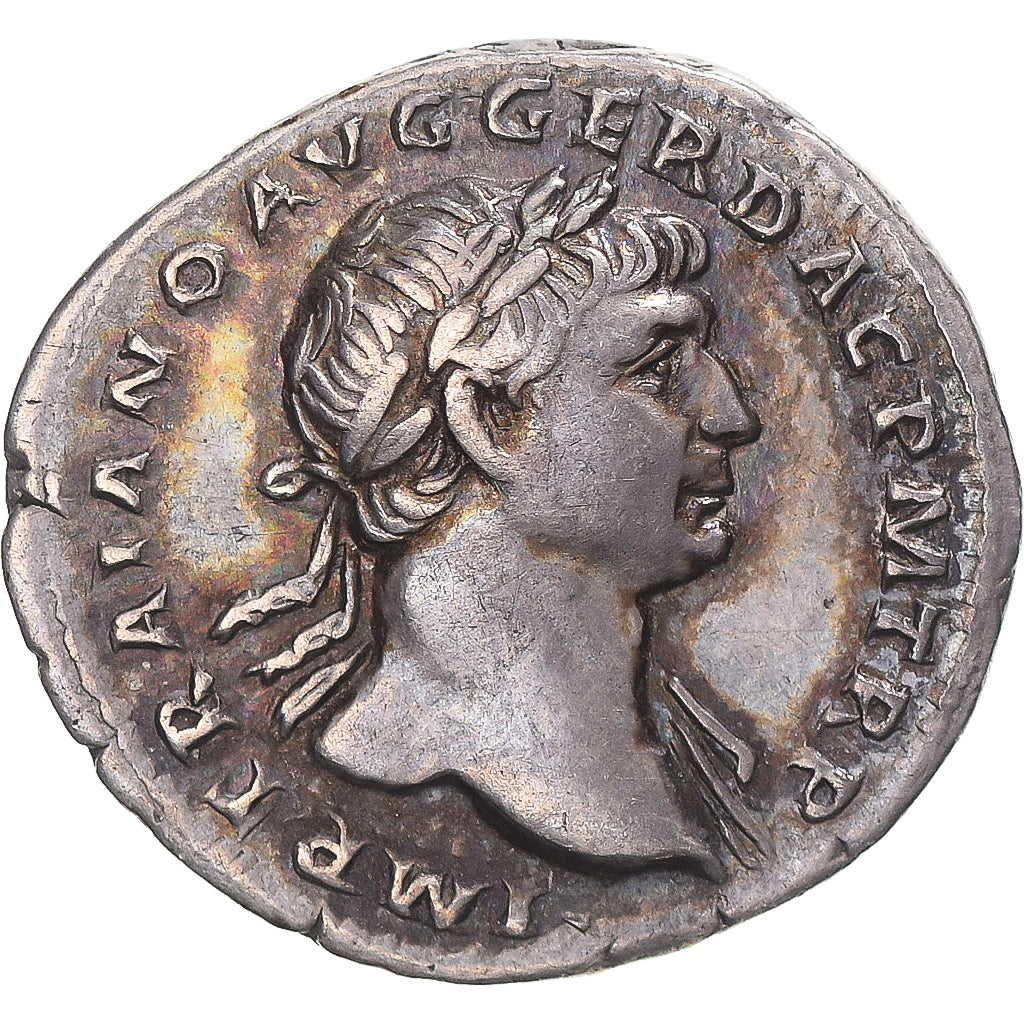 Coin, Trajan, Denarius, 103-111, Rome, AU(50-53), Silver, RIC:107