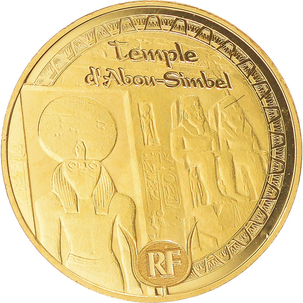 France, Ramsès II, Abou Simbel, 5 Euro, 2012, Paris, FDC, Or, KM:1907