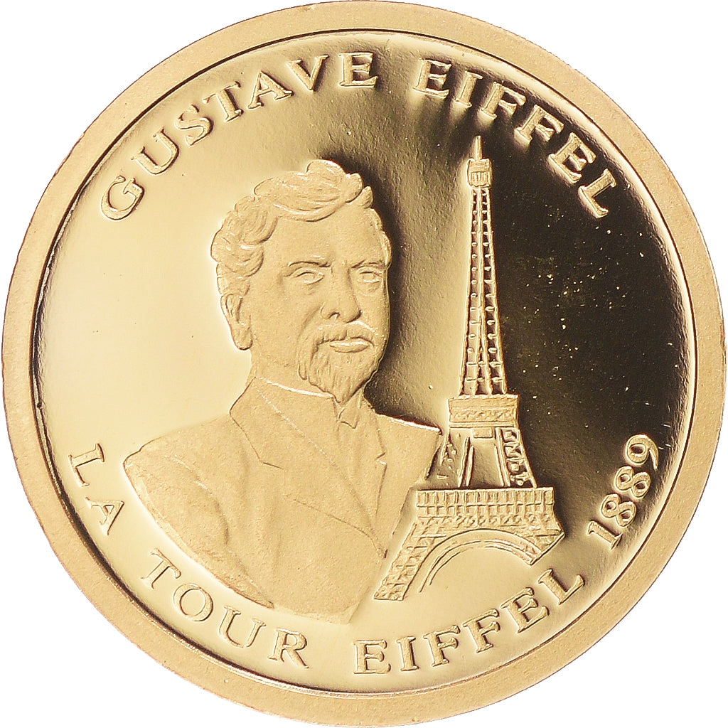 Frankreich, Medaille, Gustave Eiffel, 2009, BE, STGL, Gold