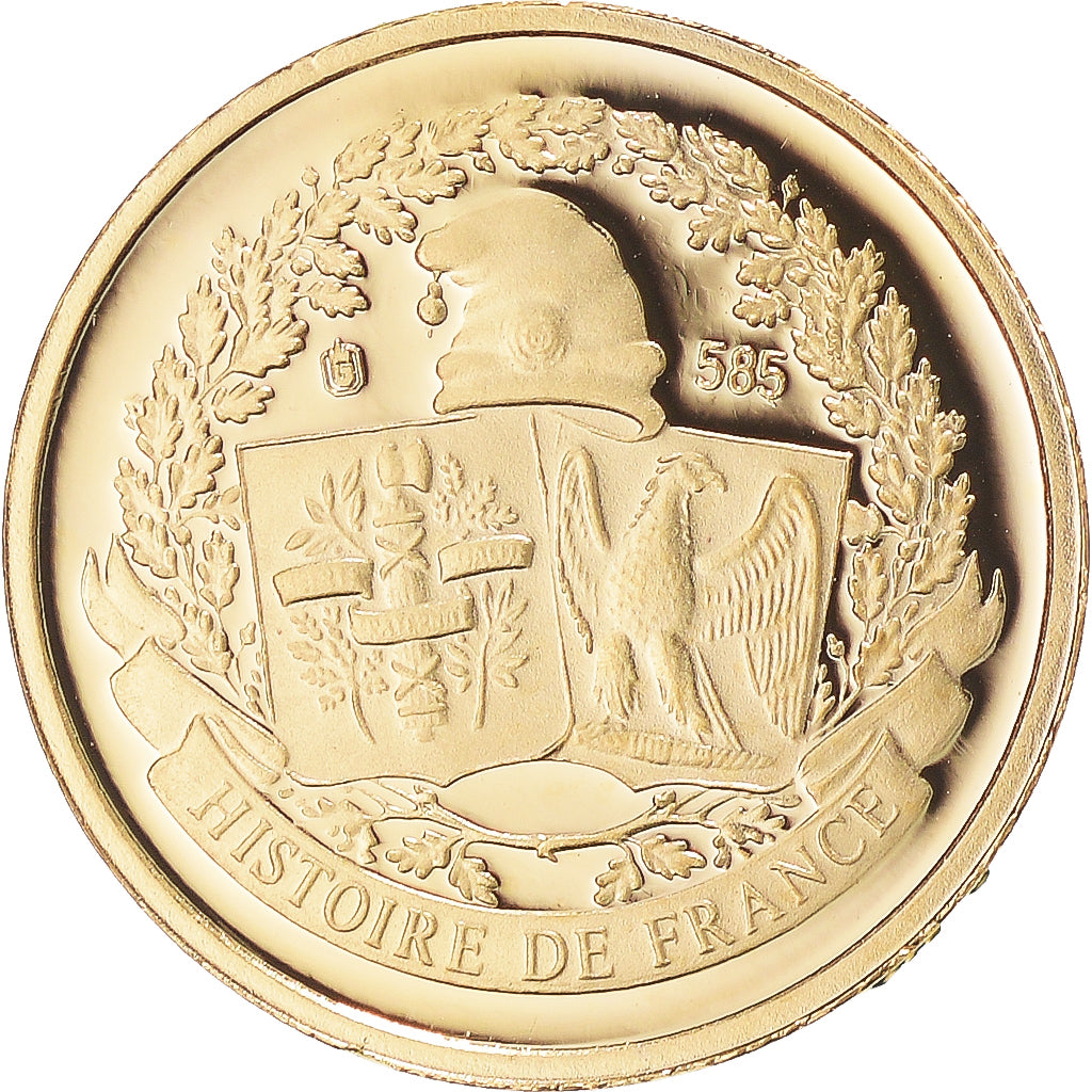 France, Medal, Le débarquement de Normandie, 2010, BE, MS(65-70), Gold