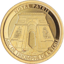 France, Medal, L'Arc de Triomphe, 2017, BE, MS(65-70), Gold