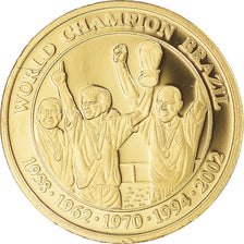 France, Medal, Brésil champions du monde, 2010, BE, MS(65-70), Gold