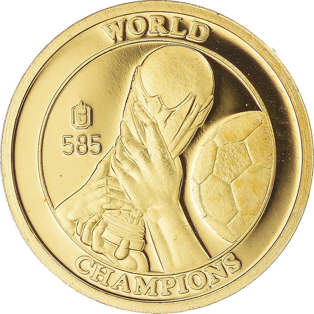 France, Medal, Brésil champions du monde, 2010, BE, MS(65-70), Gold
