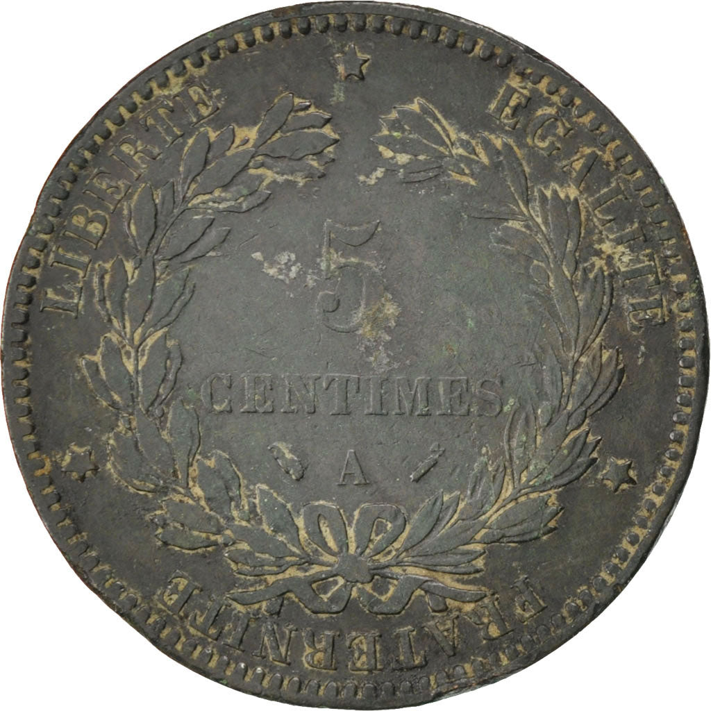 Monnaie, France, Cérès, 5 Centimes, 1894, Paris, TB+, Bronze, KM:821.1