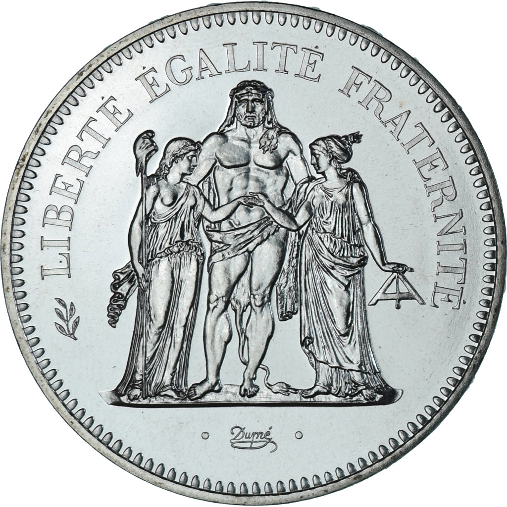 Monnaie, France, Hercule, 50 Francs, 1977, Paris, série FDC, FDC, Argent