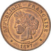 Coin, France, Cérès, 5 Centimes, 1897, Paris, MS(63), Bronze, KM:821.1
