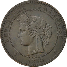 FRANCE, Cérès, 10 Centimes, 1894, Paris, KM #815.1, EF(40-45), Bronze, Gadoury #