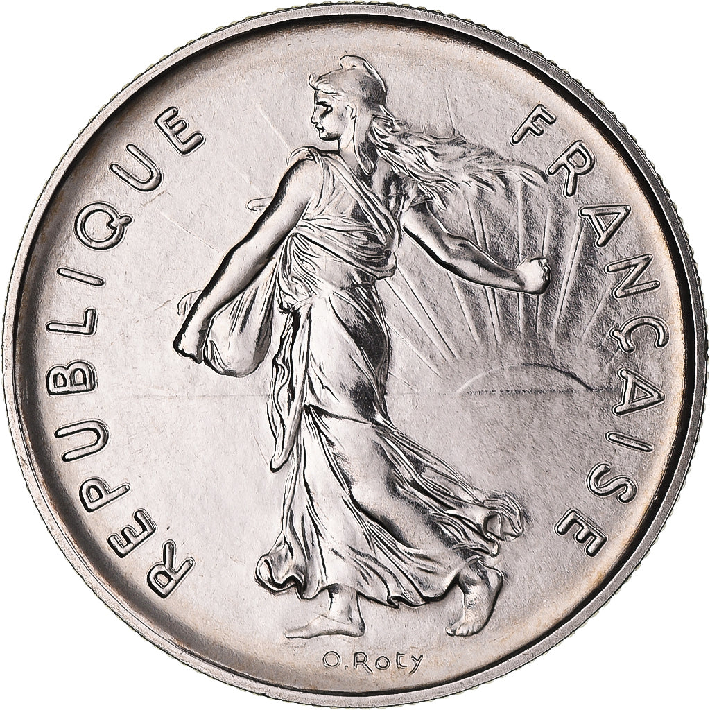 Coin, France, Semeuse, 5 Francs, 1983, Paris, série FDC, MS(65-70), Nickel Clad