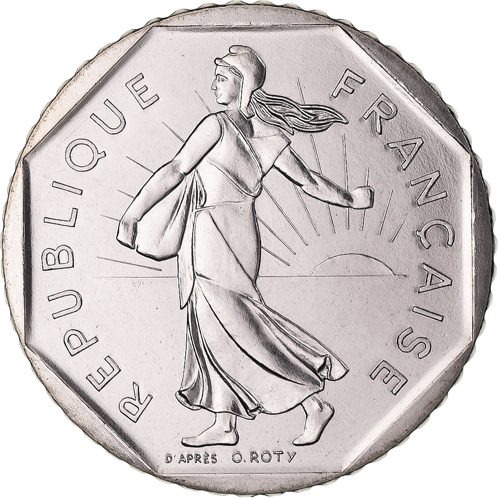 Monnaie, France, Semeuse, 2 Francs, 1983, Paris, série FDC, FDC, Nickel