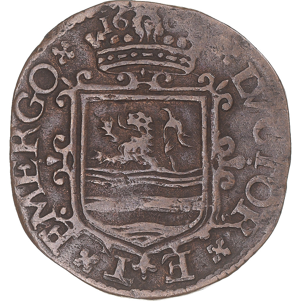 Coin, Netherlands, ZEELAND, Maurice de Nassau, Oord, Middelbourg, VF(30-35)