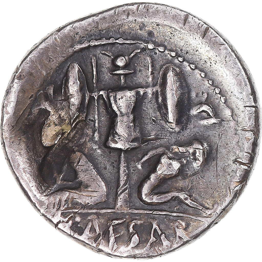 Moneta, Julius Caesar, Denarius, 46-45 BC, Rome, VF(30-35), Srebro