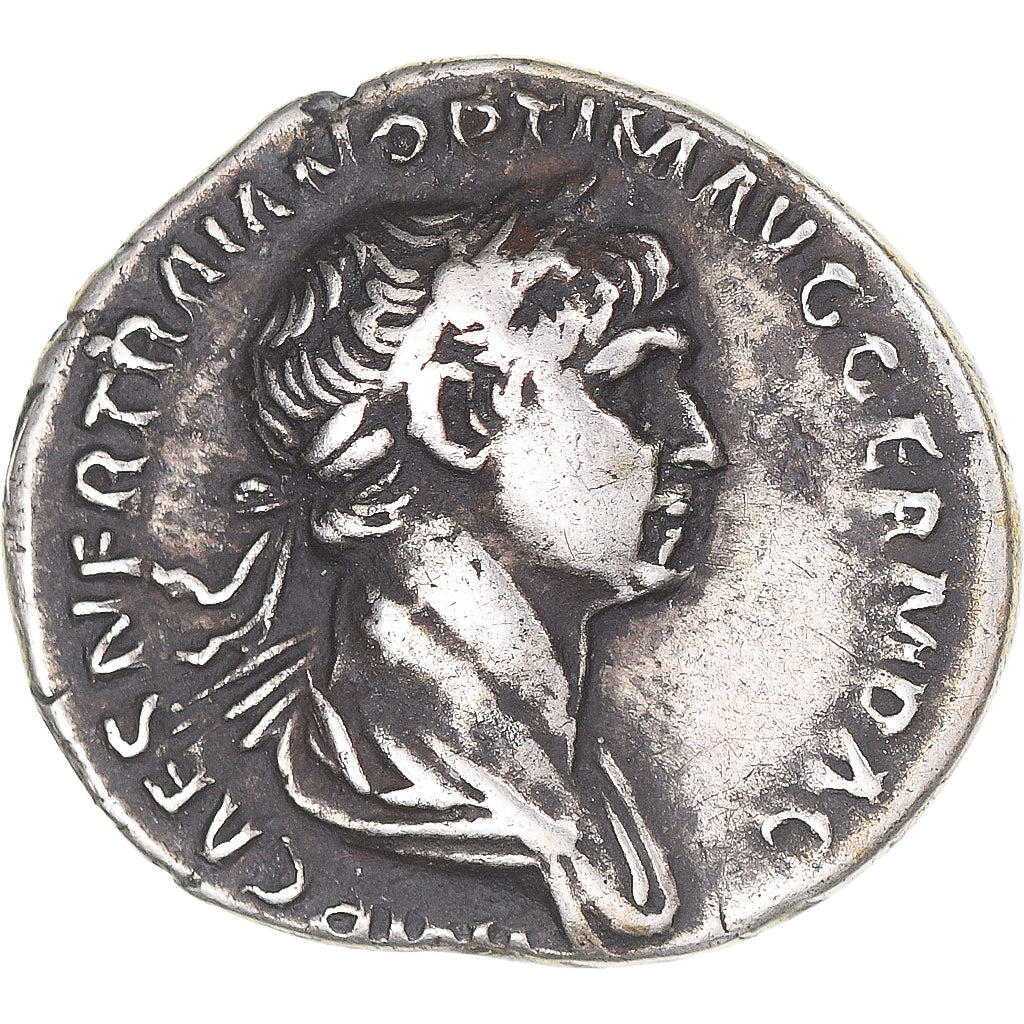 Coin, Trajan, Denarius, 116-117, Rome, EF(40-45), Silver, RIC:331