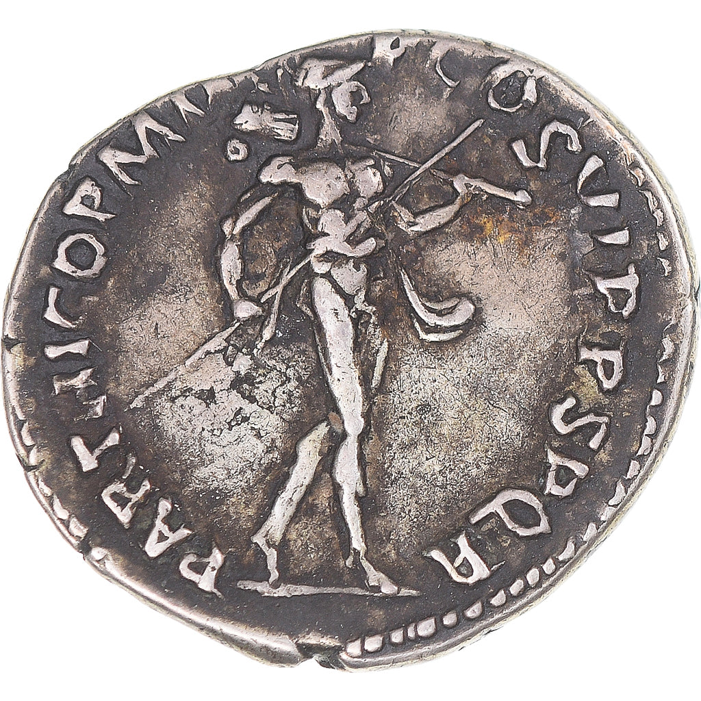 Coin, Trajan, Denarius, 116-117, Rome, EF(40-45), Silver, RIC:331