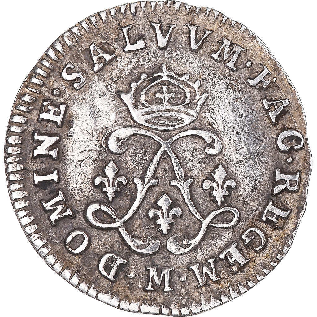Coin, France, Louis XIV, 4 Sols aux 2 L, 1693, Toulouse, EF(40-45), Silver