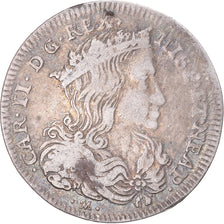 Moneda, Italia, Kingdom of Naples, Charles II, 20 Grana, 1699, Naples, BC+