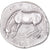 Moneta, Tesalia, Drachm, ca. 356-320 BC, Larissa, AU(50-53), Srebro, HGC:4-452