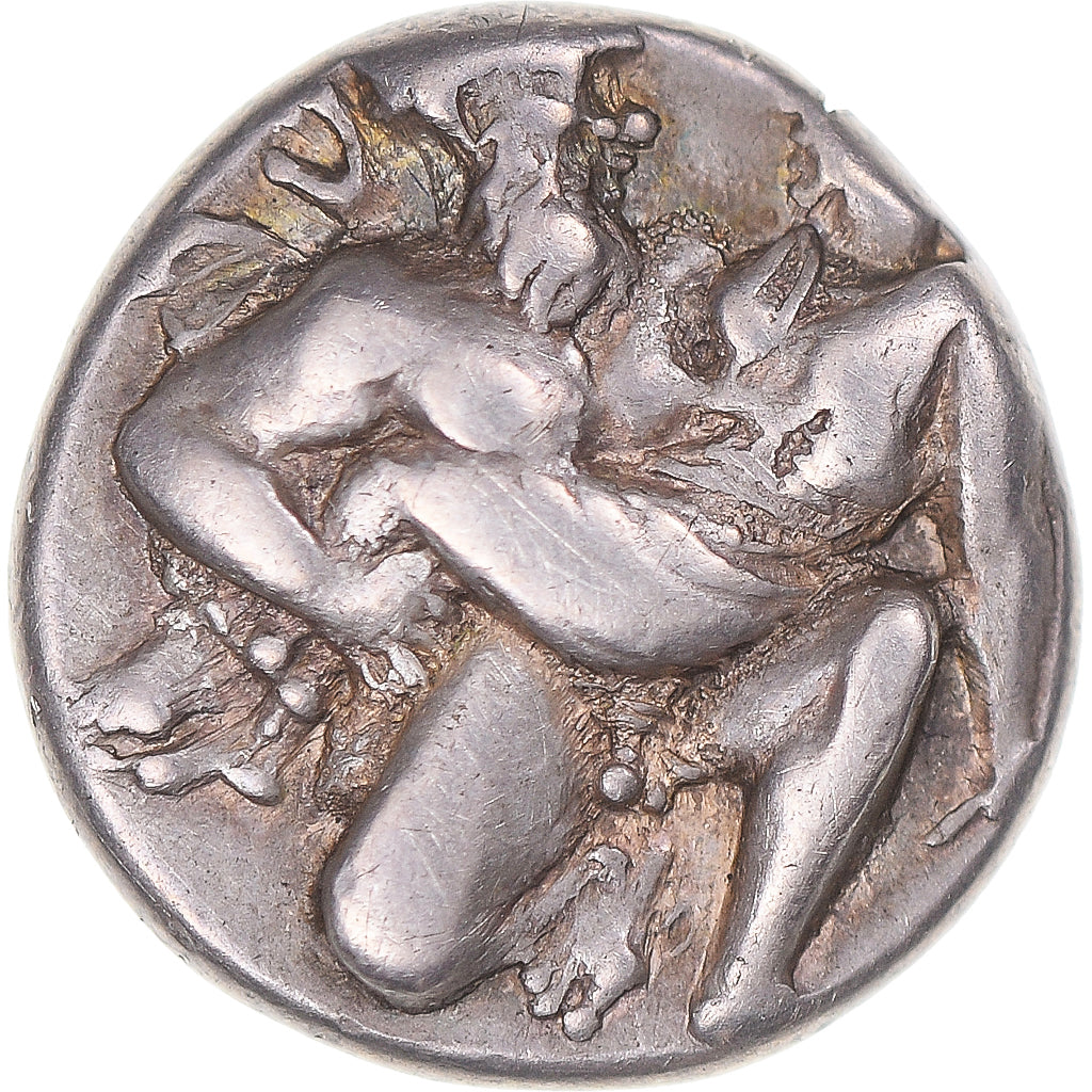 Coin, Islands off Thrace, Drachm, ca. 435-411 BC, Thasos, EF(40-45), Silver