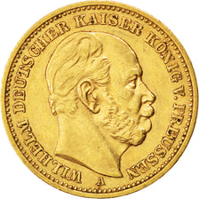 German States, 20 Mark, 1888, Berlin, KM #505, AU(50-53), Gold, 7.95