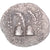 Monnaie, Royaume de Bactriane, Eukratides I, Obole, ca. 170-145 BC, TTB, Argent