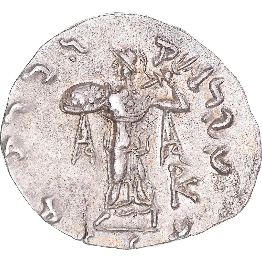 Moneta, Bactria, Menander, Drachm, ca. 155-130 BC, BB+, Argento, HGC:12-193