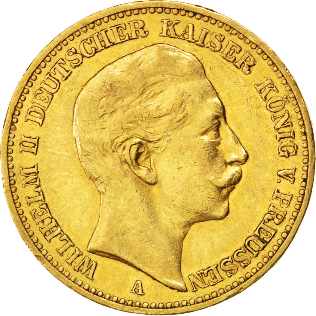 Allemagne, Prusse, Wilhelm II, 20 Mark, 1894 A, Berlin, KM 521