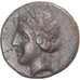 Moneta, Lucania, Æ, ca. 300-250 BC, Metapontion, BB+, Bronzo, SNG-Cop:1255