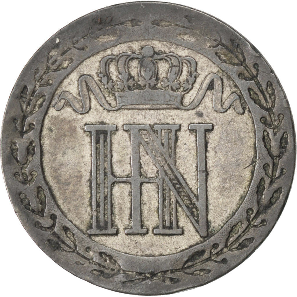 GERMAN STATES, 20 Centimes, 1812, Cassel, KM #97, EF(40-45), Silver, 3.81