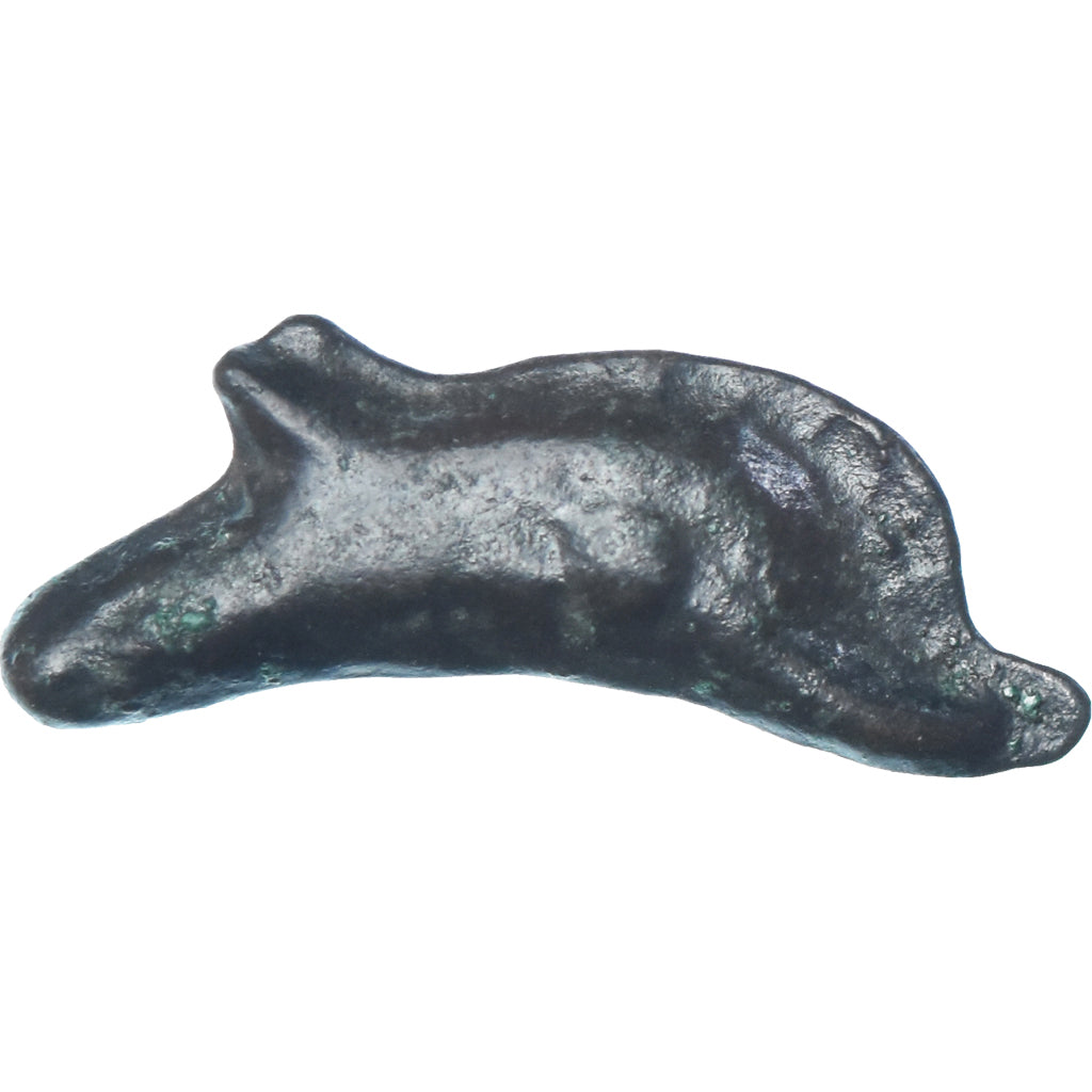 Coin, Sarmatia, Dolphin, ca. 525-350 BC, Olbia, VF(20-25), Cast Bronze