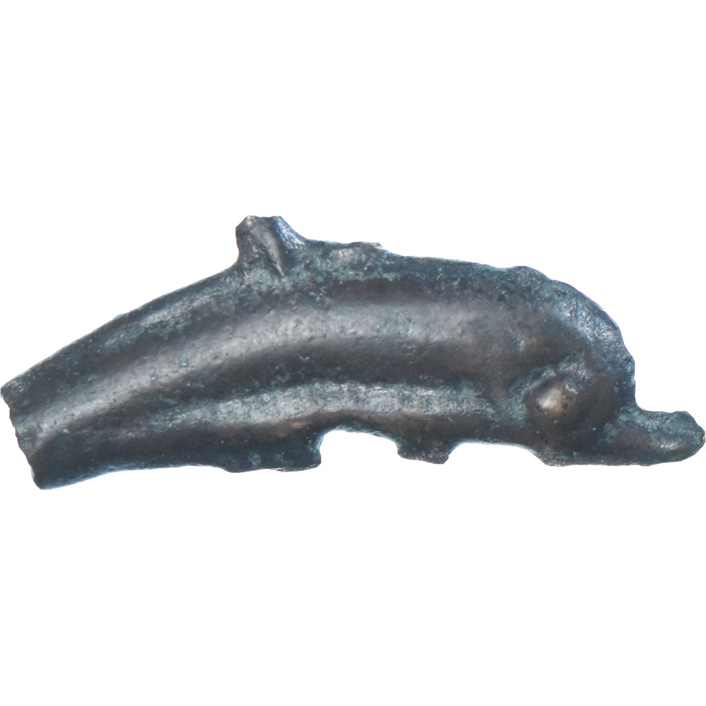 Coin, Sarmatia, Dolphin, ca. 525-350 BC, Olbia, VF(30-35), Cast Bronze