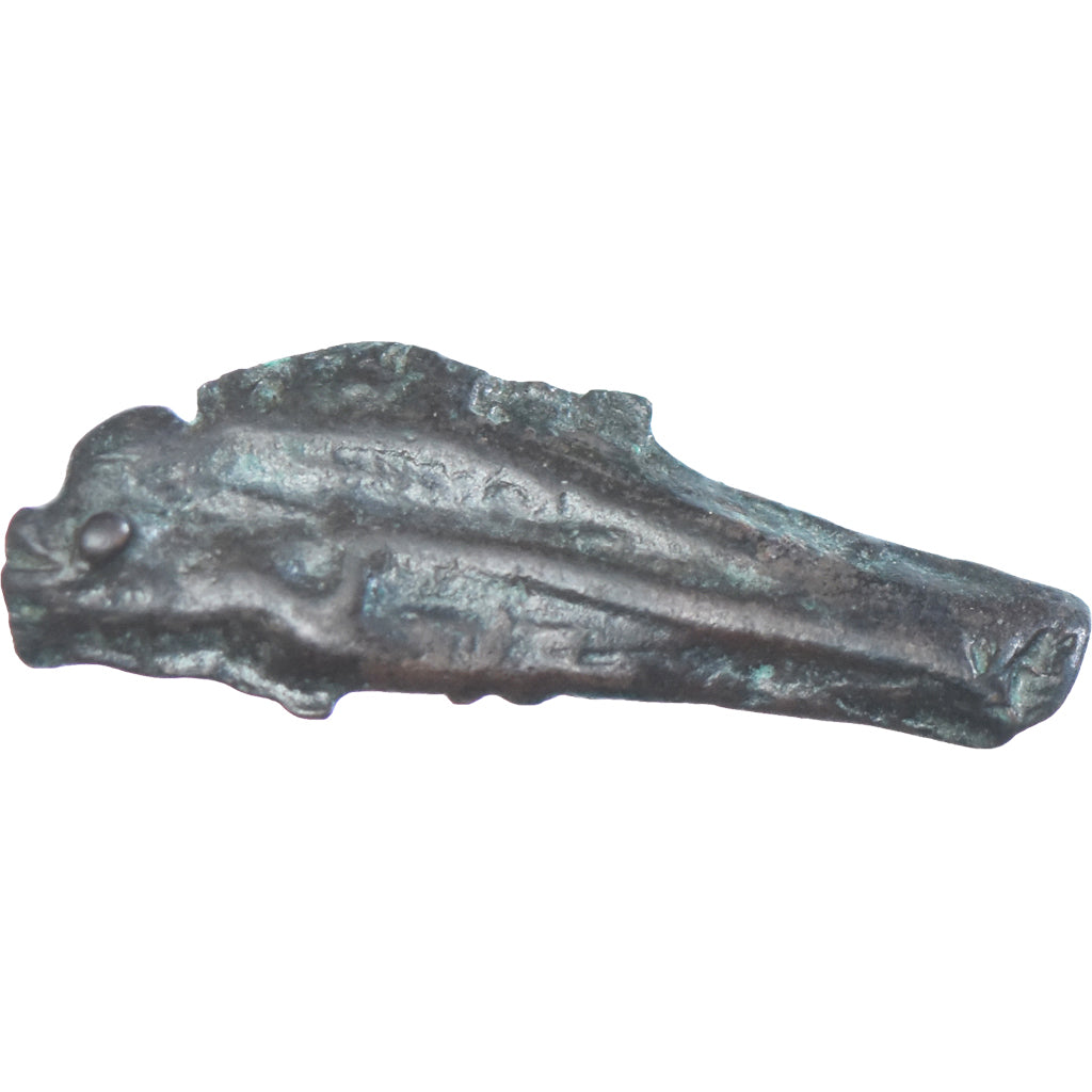 Coin, Sarmatia, Dolphin, ca. 525-350 BC, Olbia, VF(30-35), Cast Bronze