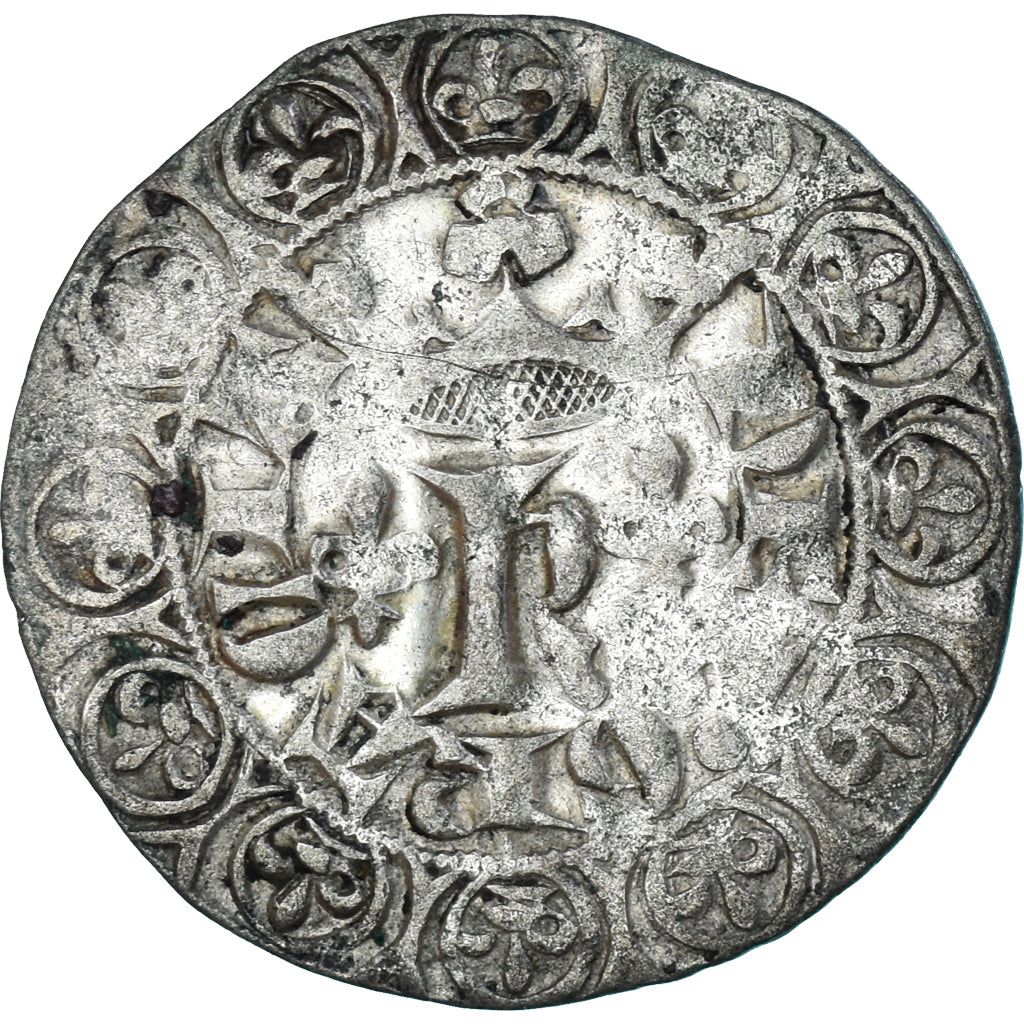 Monnaie, France, Charles V, Blanc au K, 1365, TTB, Argent, Duplessy:363