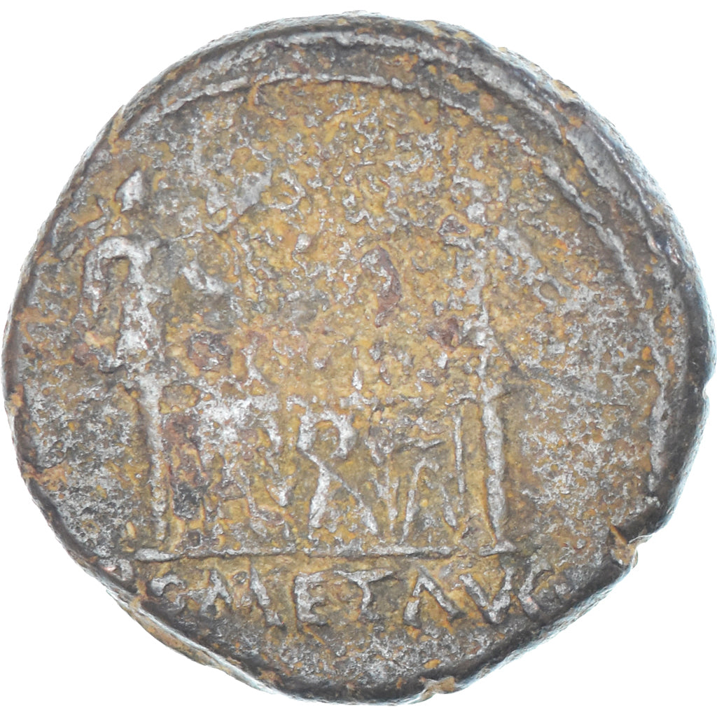 Coin, Augustus, As, 10-6 BC, Lugdunum, VF(20-25), Bronze, RIC:230