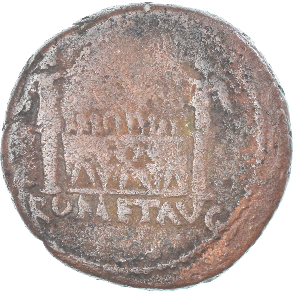 Coin, Augustus, As, 10-6 BC, Lugdunum, VF(20-25), Bronze, RIC:230