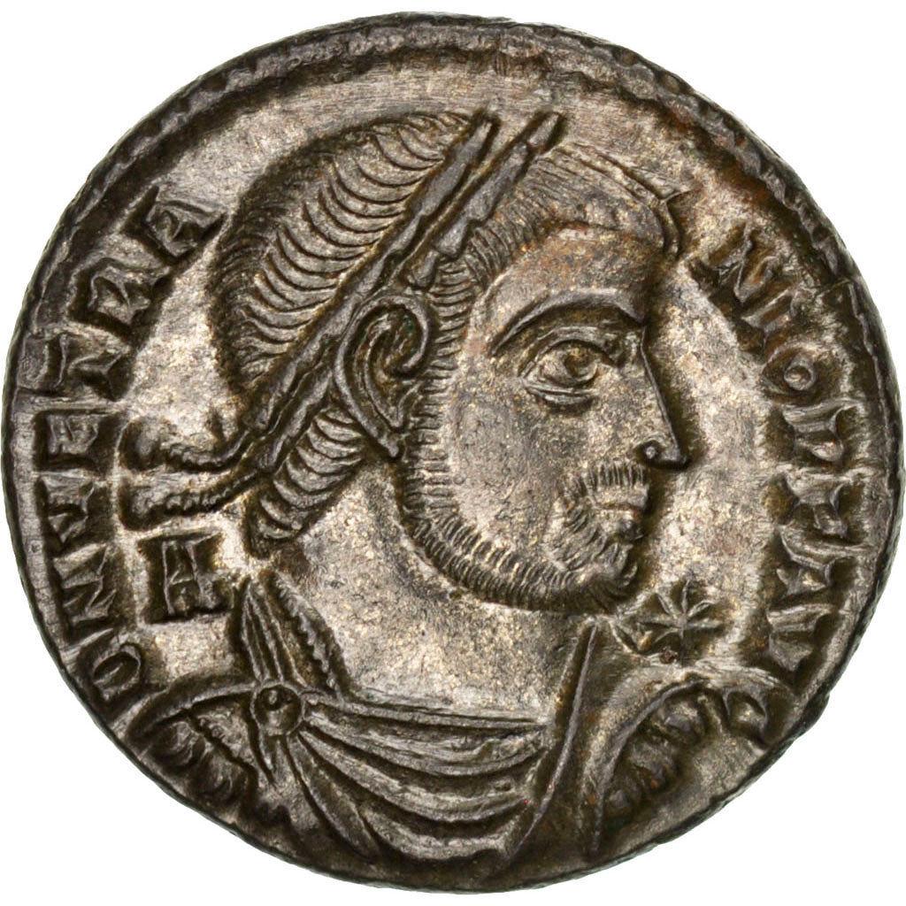 Vetranio, Follis, Siscia, MS(63), Bronze, RIC #283, 5.07