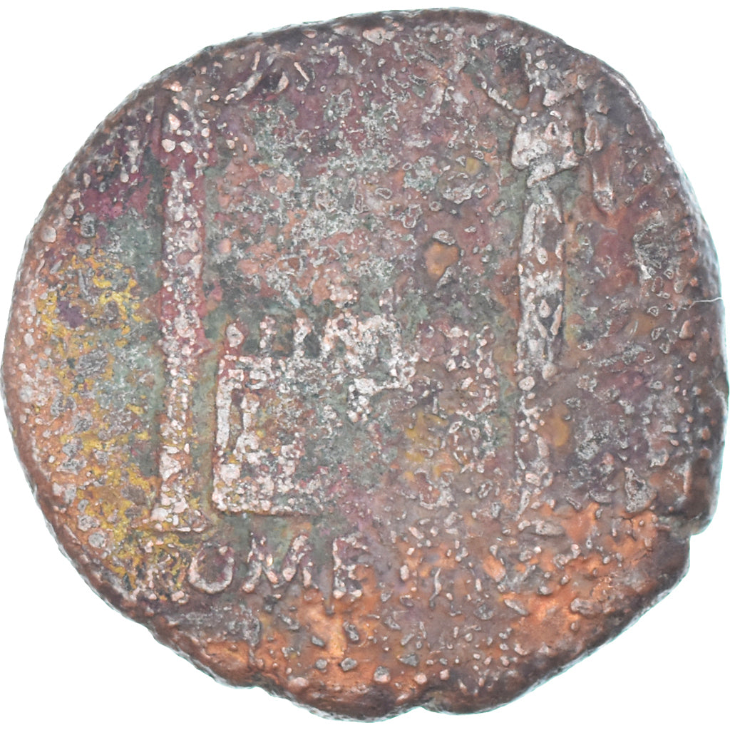 Coin, Augustus, As, 12-14, Lugdunum, VF(20-25), Bronze, RIC:245