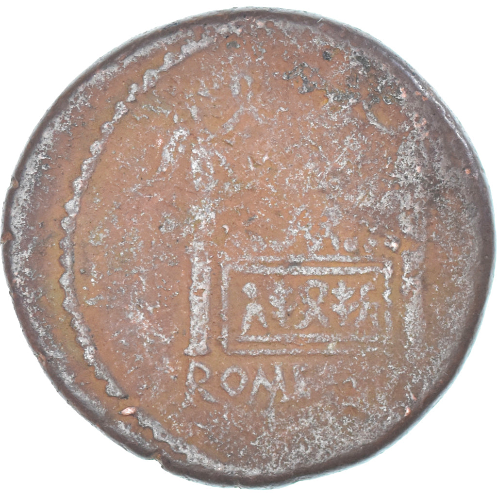 Coin, Augustus, As, 12-14, Lugdunum, VF(20-25), Bronze, RIC:245